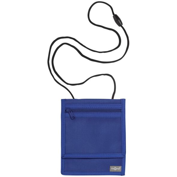 Pagna PAGNA τσαντάκι λαιμού 16x13cm μπλε