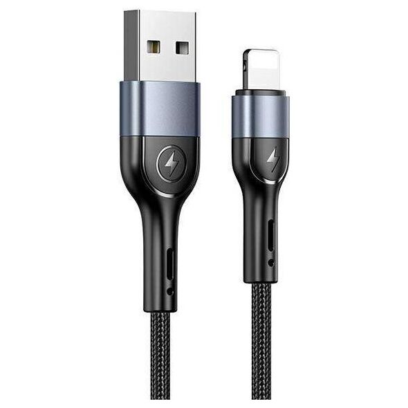 Καλώδιο USB Usams USB-A - Lightning 1 m Μαύρο (112223)
