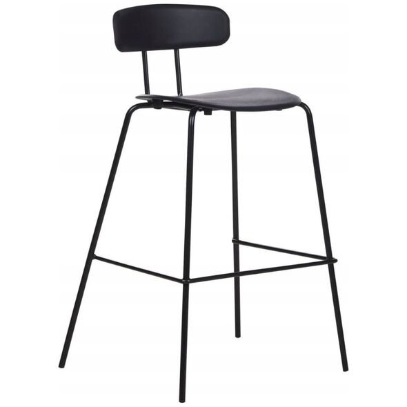 Beliani Σετ 2 καρέκλες μπαρ μαύρες SIBLEY Lumarko! 13568727 4255664859983