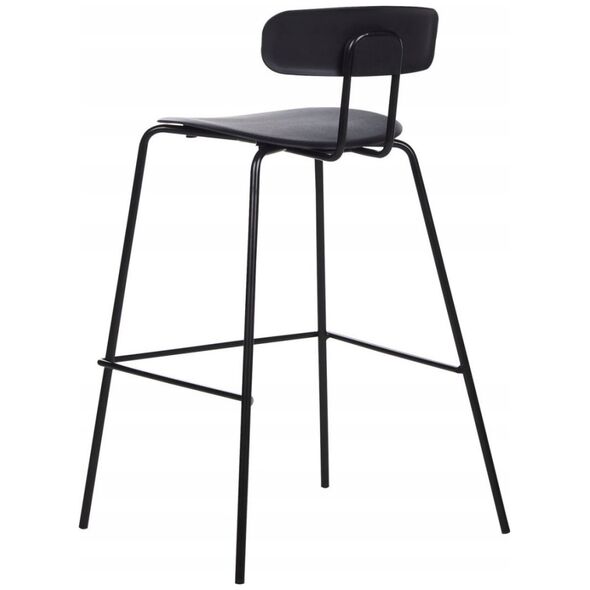 Beliani Σετ 2 καρέκλες μπαρ μαύρες SIBLEY Lumarko! 13568727 4255664859983