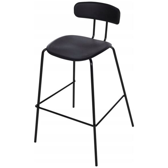 Beliani Σετ 2 καρέκλες μπαρ μαύρες SIBLEY Lumarko! 13568727 4255664859983