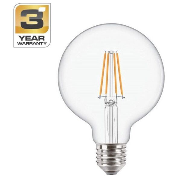 ΛΑΜΠΑ LED G95 7W E27 2700K 806LM FILAM