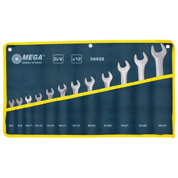 MEGA Σετ γερμανικών κλειδιών 6-32mm 12τμχ. (34432)