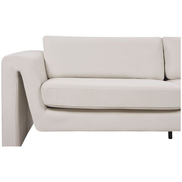 Beliani Ανοιχτός μπεζ βελούδινος καναπές MAUNU Lumarko! 13300688 4255664853172