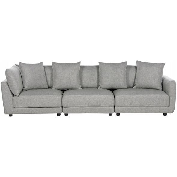 Beliani 3θέσιος καναπές ανοιχτό γκρι SIGTUNA Lumarko! 13302278 4255664854919