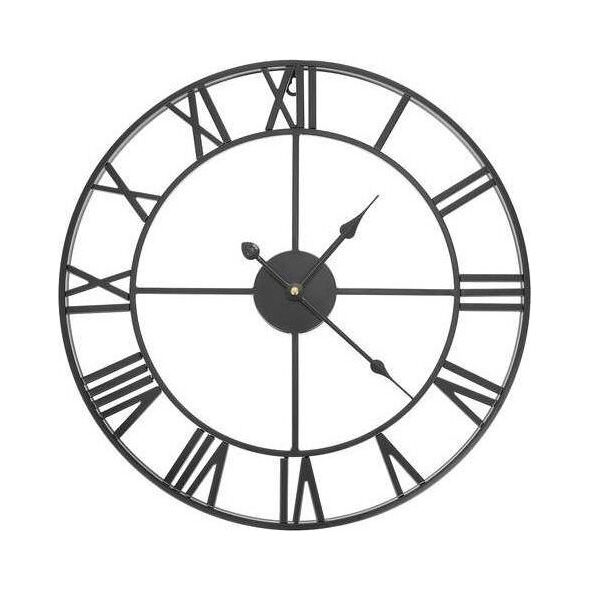 Upominkarnia Ρετρό ρολόι τοίχου - μαύρο καθολικό