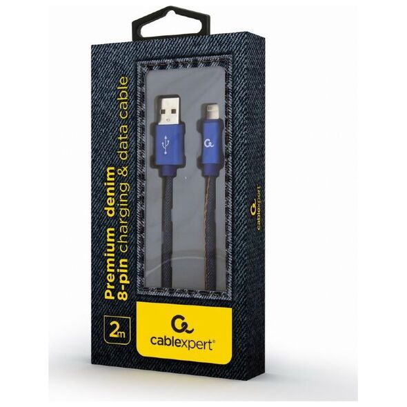 Καλώδιο USB Gembird USB-A - Lightning 1 m Μπλε (CC-USB2J-AMLM-1M-BL)