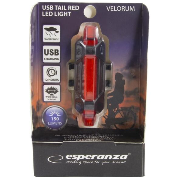 Φωτιστικό ποδηλάτου βελούδου Esperanza EOT014