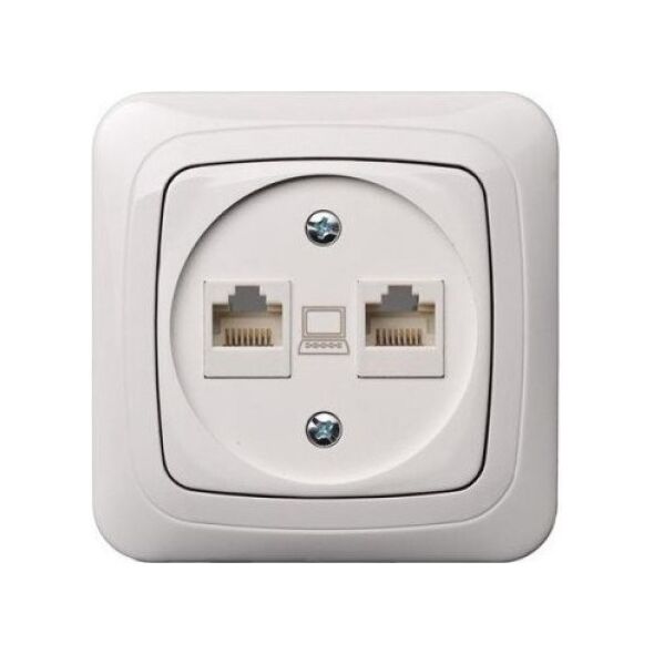 ΠΟΛΥΜΠΡΙΖΟ 2ΠΡΙΖΕΣ PC UNFR KAT 5 ΛΕΥΚΟ