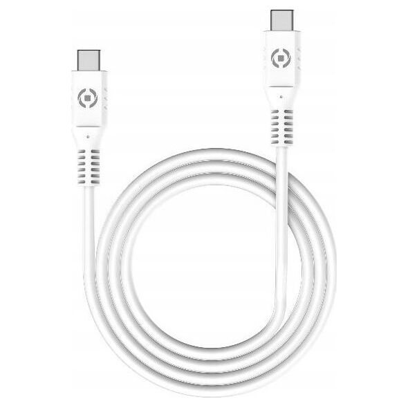 Καλώδιο USB Celly USB-C USB-C PD 60W CABLE WH