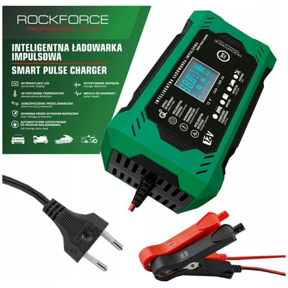 Φορτιστής μπαταρίας με οθόνη LCD