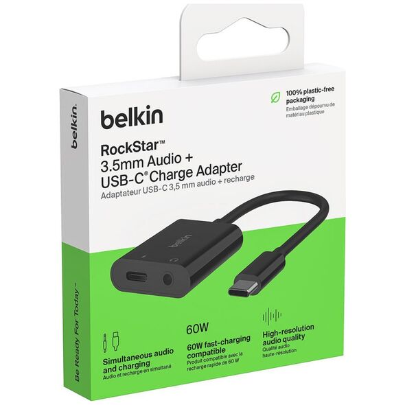 Προσαρμογέας USB Belkin CD15340 USB-C - USB-C Μαύρο (NPA004BTBK)
