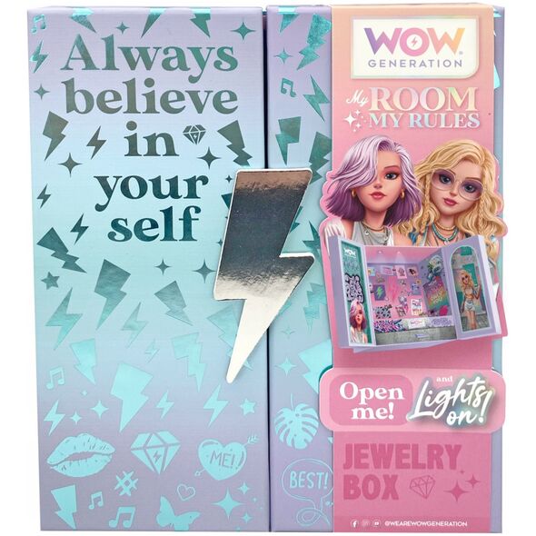 Κουτί Κοσμηματοθήκη για Κοσμήματα Ρολόγια Κολιέ Δαχτυλίδια + Φως Led / Wow00115