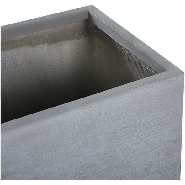 Γλάστρα Beliani 60 x 29 x 30 cm γκρι MYRA 7964156 4251682238878