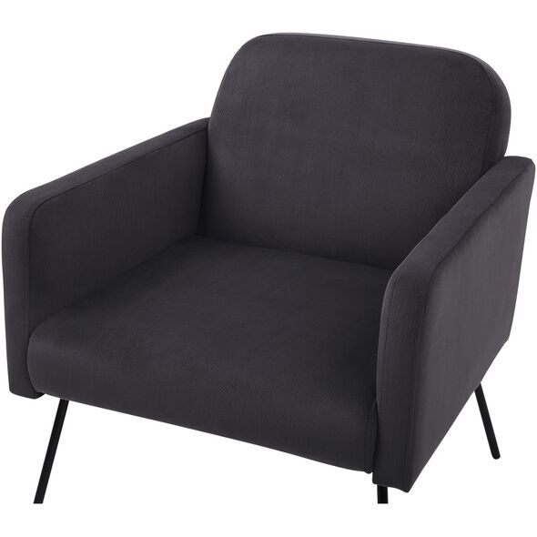 Βελούδινη πολυθρόνα Beliani Γκρι NARKEN 7984224 4251682231978