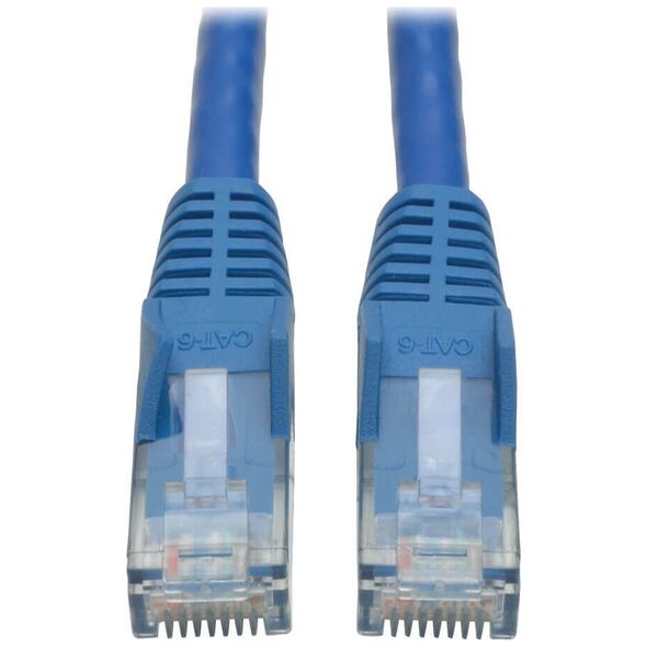 Καλώδιο Ethernet Eaton Eaton Tripp Lite Series Cat6 Gigabit Snagless Molded (UTP) (RJ45 M/M), PoE, Μπλε, 15 ft. (4.57 m) - Καλώδιο Patch - RJ-45 (M) σε RJ-45 (M) - 4.6 m - UTP - CAT 6 - διαμορφωμένο, χωρίς γάντζο, πλεγμένο - Μπλε