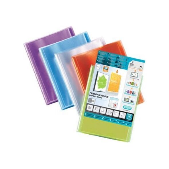 Elba Διαφανής Φάκελος Polyvision A4 με 20 θήκες και μπροστινή διαφάνεια