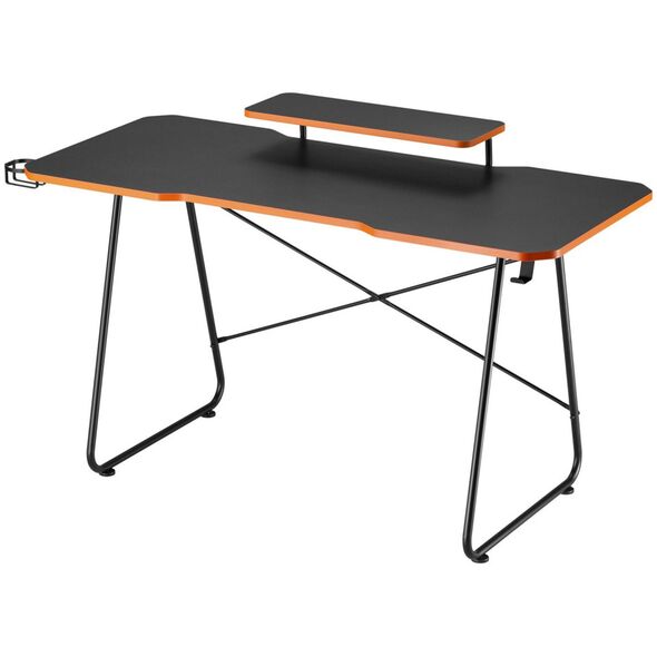 Γραφείο NanoRS Γραφείο gaming με ράφι για οθόνη NanoRS, 50kg max, ύψος 850mm, μαύρο, RS170