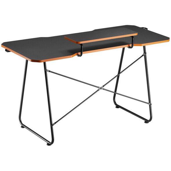 Γραφείο NanoRS Γραφείο gaming με ράφι για οθόνη NanoRS, 50kg max, ύψος 850mm, μαύρο, RS170