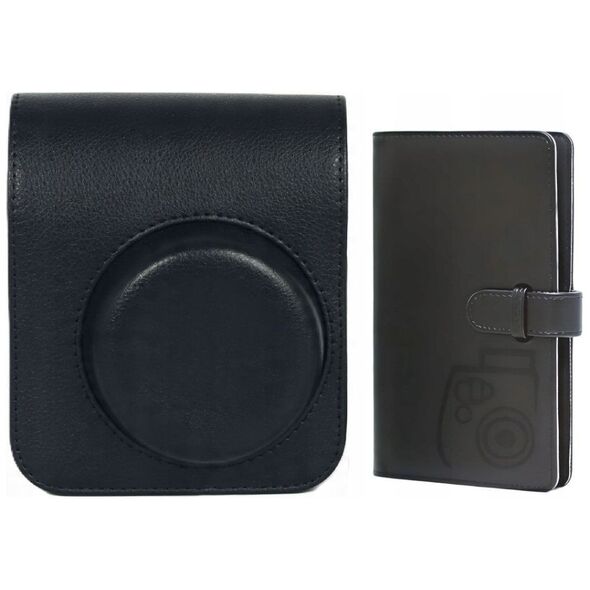 Θήκη Etui Pokrowiec Για Fuji Fujifilm Instax Mini 41 + Άλμπουμ Για 96 Φωτογραφίες / Μαύρο