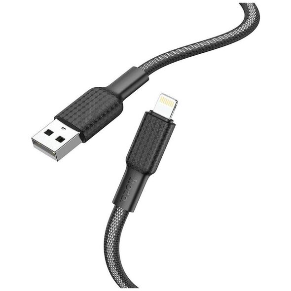 Καλώδιο USB Partner Tele.com USB-A - Lightning Μαύρο