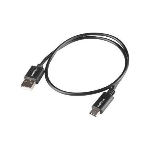 Καλώδιο USB Lanberg USB-A - USB-C 0.5 m Μαύρο (CA-USBO-15CU-0005-BK)