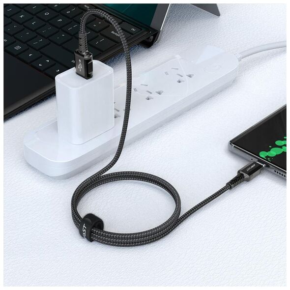 Καλώδιο USB Acefast USB-A - USB-C 1.2 m Μαύρο (6974316280545)