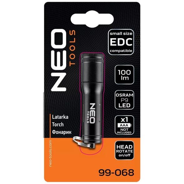 Φακός Neo Φακός μπαταρίας mini 100 lm Osram P9 LED 99-068