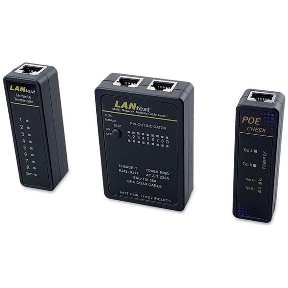 Equip Equip 129968 tester καλωδίων δικτύου Μαύρο