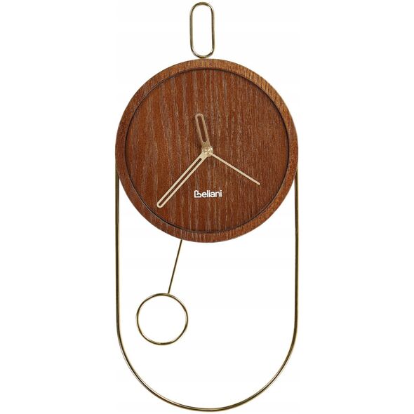 Ρολόι τοίχου SIERRE 20 cm Σκούρο καφέ Lumarko!