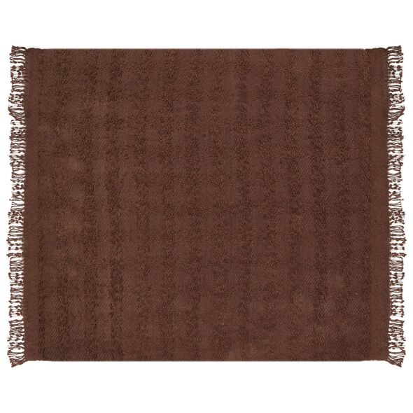 Κουβέρτα VELLA Βαμβάκι 200 x 220 cm Καφέ Lumarko!