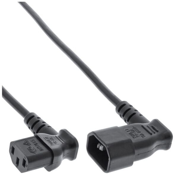Καλώδιο τροφοδοσίας InLine C13 - C14 μαύρο (16605A)