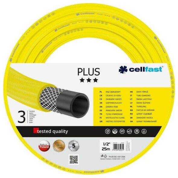 Cellfast Λάστιχο κήπου Plus 1/2" 70m