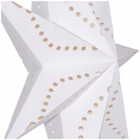 Χάρτινο Αστέρι Διακόσμησης 50CM 7 Ακτίνες Λευκό