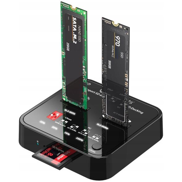 CoreParts CoreParts MS-CLONER-M2-SD αντιγραφέας Μαύρο