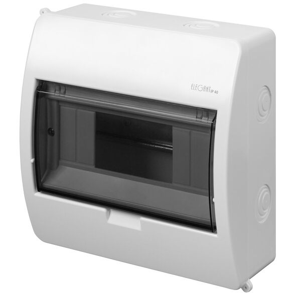 Ηλεκτρολογικός πίνακας επιφανειακής τοποθέτησης Elegant RN 1/8 IP 40 (N+PE) (0663-00) από την Elektro-Plast