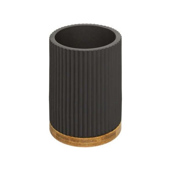 5five Βούρτσα τουαλέτας NATUREO, μαύρη βάση