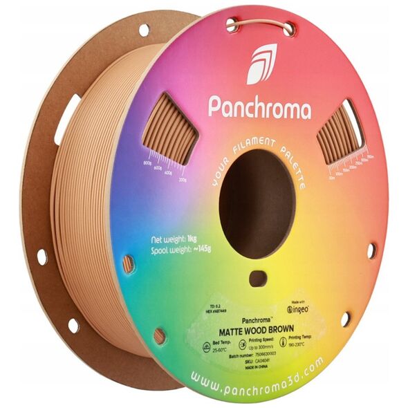 Νήμα Polymaker Panchroma PLA 1,75mm, 1kg - Καφέ Ξύλου