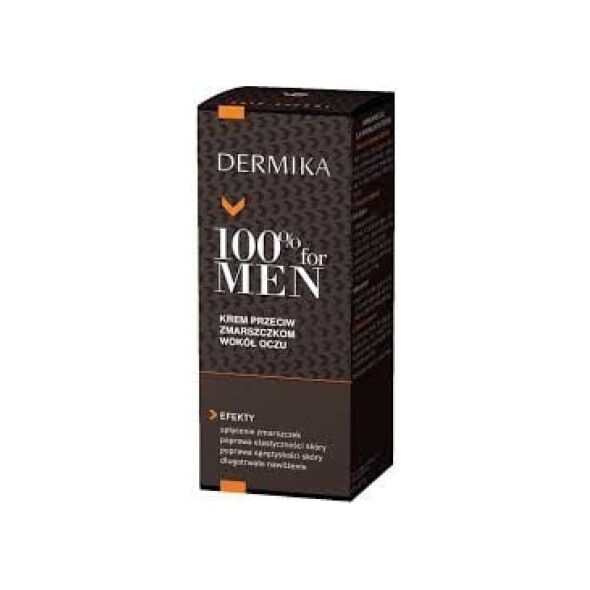 Dermika 100% for Men Κρέμα ματιών κατά των ρυτίδων 15ml