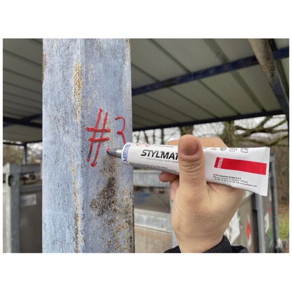 Σωληνάριο χρώματος, 6 mm, κόκκινο