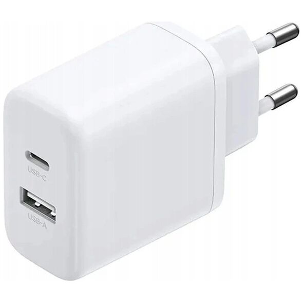 Φορτιστής τοίχου UGREEN X227 20W GaN USB-A, USB-C λευκός