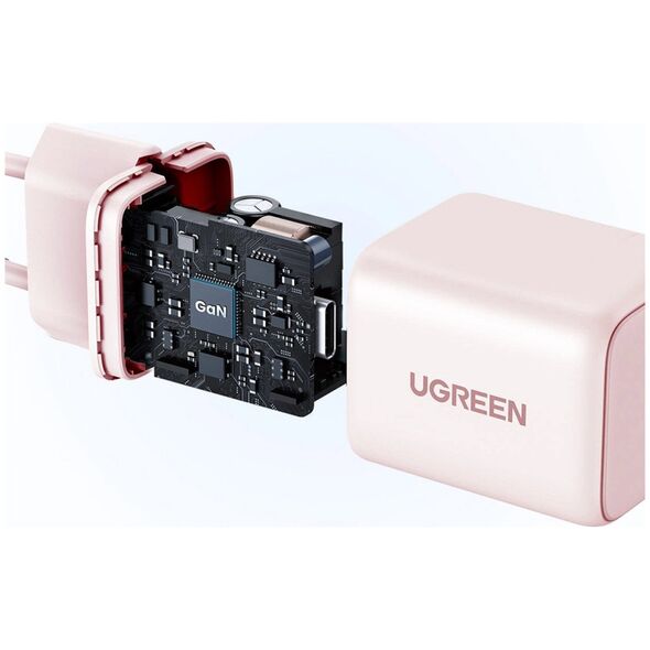Φορτιστής τοίχου UGREEN X512 20W GaN USB-C ροζ