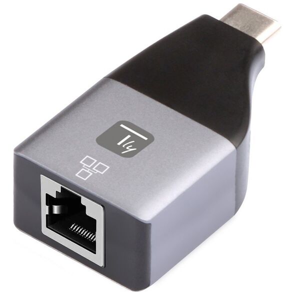 Προσαρμογέας USB Techly TECHLY Προσαρμογέας USB-C M σε RJ45 F Ethernet 1000Mbps