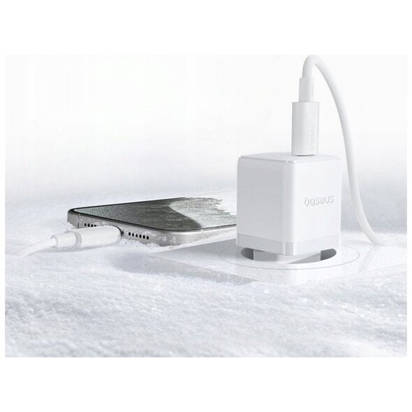 Φορτιστής τοίχου Baseus Palm 30W USB-C λευκός