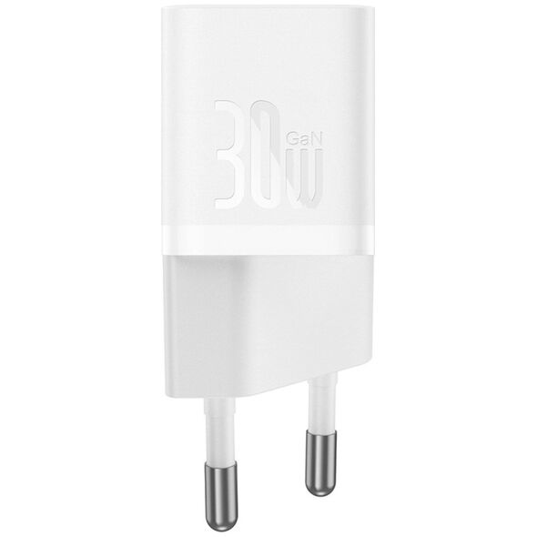 Φορτιστής τοίχου Baseus GaN5 USB-C 30W λευκός