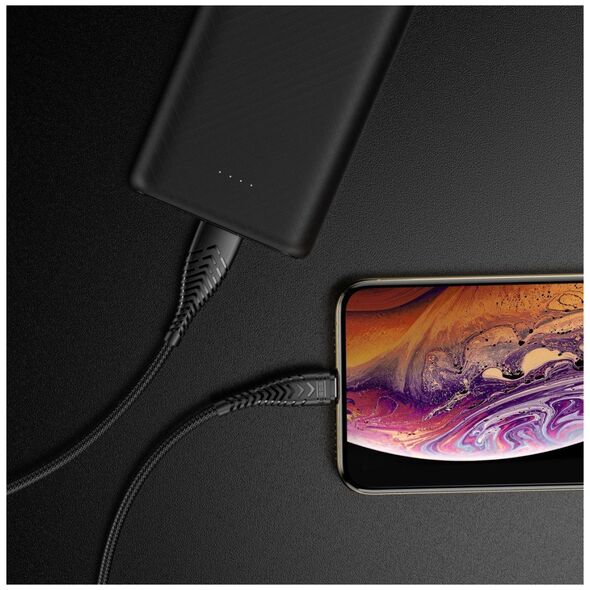 Καλώδιο USB Veger VEGER καλώδιο USB A σε Lightning 2,4A V105 1,2 m μαύρο