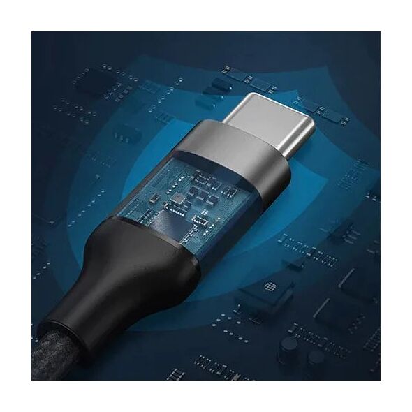 Καλώδιο USB Veger VEGER καλώδιο Τύπου C σε Τύπου C PD 5A 100W CC02 1,5 m μαύρο