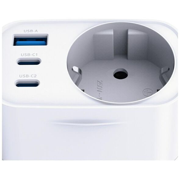 Προσαρμογέας δικτύου 3MK Hyper Comfort Charger 30W 1xUSB-A 2xUSB-C 1xSchuko PD QC3.0 λευκός