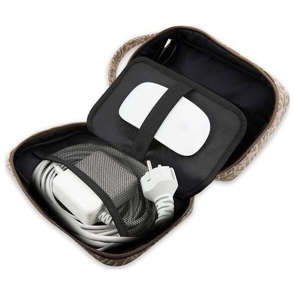 Triton Guess Bag GUHBHGCFSEW Organizer καφέ/καφέ GCube Stripe