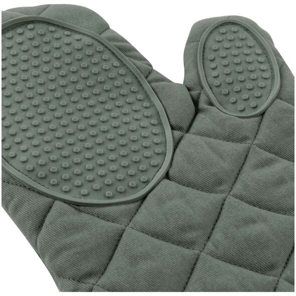 Γάντι κουζίνας με σιλικονούχα λαβή, χακί, 30 x 18 εκ